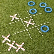 Giant Patriotic Tic-Tac-Toe - Red White Blue American Pattern Backyard Party Game
