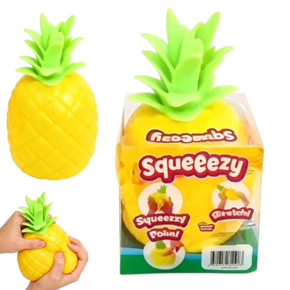 Giant Pineapple Squishy, 7 inch Jumbo Pineapple Squishies Stress Balls, Silent Slow Rising Pineapple Shape Squeeze Sugar Balls, Anxiety Relief Gifts for Adults