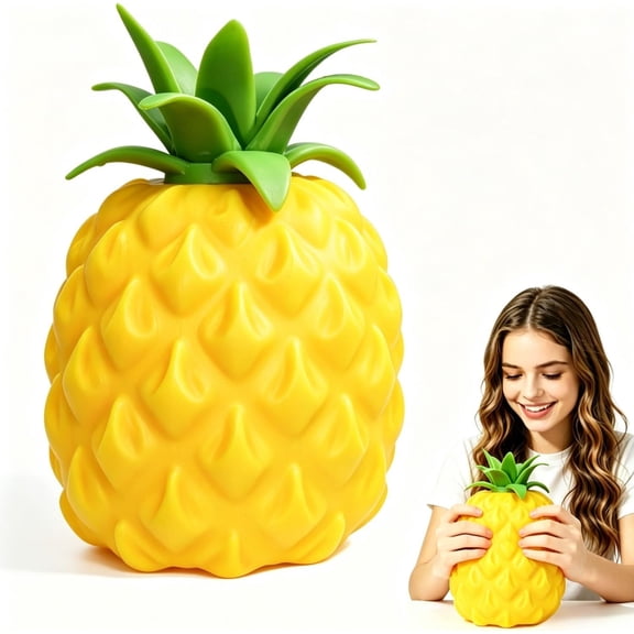 Giant Pineapple Squishy, 9.5in Jumbo Big Cute Realistic Pineapples