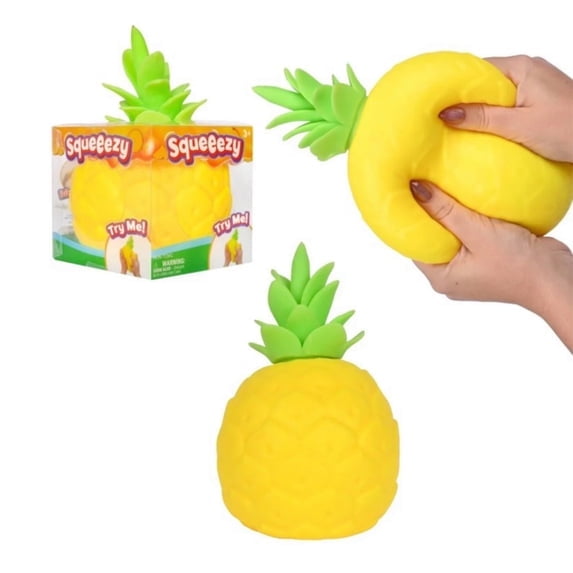 Giant Pineapple Squishy Toys, Pineapple Squishy, Yellow Pineapple Squishy Shaped Stress Balls, Slow Rebound Clear Fruit Squeeze Fidget Toy Anxiety Relief Soft Stress Ball Pinch Sensory Toy