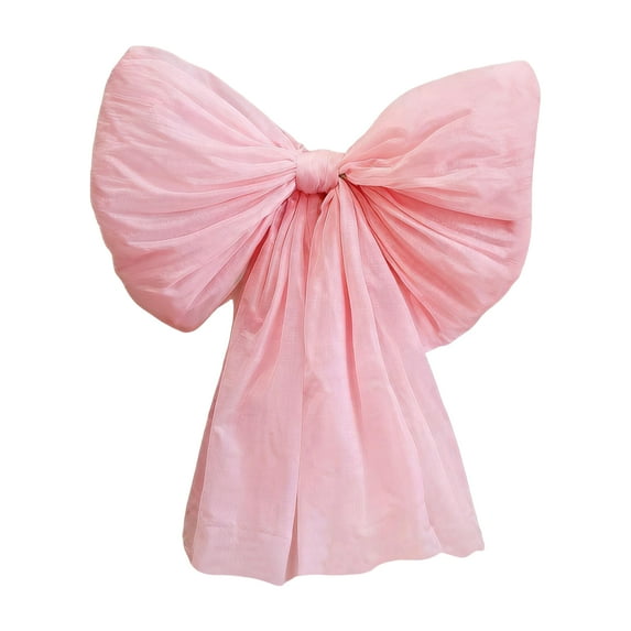 Giant Pink Unfinished Diy Bow Wall Decor Craft Kit - Diy Home Craft Project, Large Size Unfinished Bow For Wall Decoration - For Living Room, Bedroom, Room, Craft Room, Diy