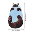 thumbnail image 1 of Giant Plush Cat Sleeping Bag, Realistic Furry Design for Ultimate Relaxation, Portable Indoor and Outdoor Use, Soft and Warm Sleeplike Experience for Cozy Evenings, 68.9×31.5in, 1 of 7