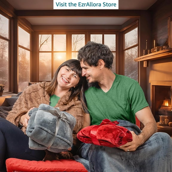 Giant Plush Fleece Lightweight Foot Pocket Blanket -Patent Pending- Father’s Day Premium Gifts for Dad Who Wants Nothing - Cool Gamer Gifts for Men Who Have Everything (Fleece, Silver Grey)