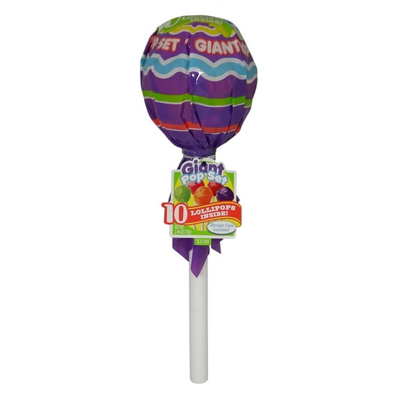 Giant Pop with 10 Lollipops Inside by Dat'l Do It, 2.46 oz, 1ct