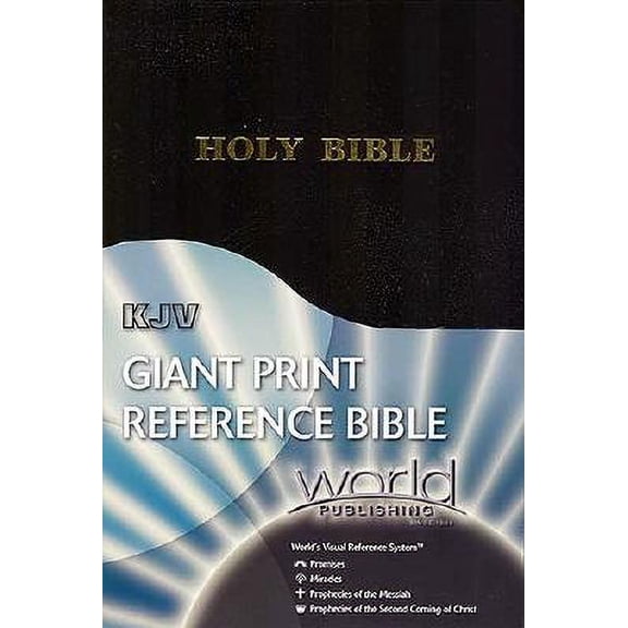 Pre-Owned Giant Print Reference Bible-KJV-World Visual Reference System