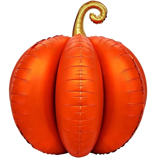 Giant Pumpkin Balloon Party Decoration, Inflatable Pumpkin Decor for Halloween Autumn Harvest Thanksgiving Themed Party, Large Balloon for Events,22.8x23.6 Inch