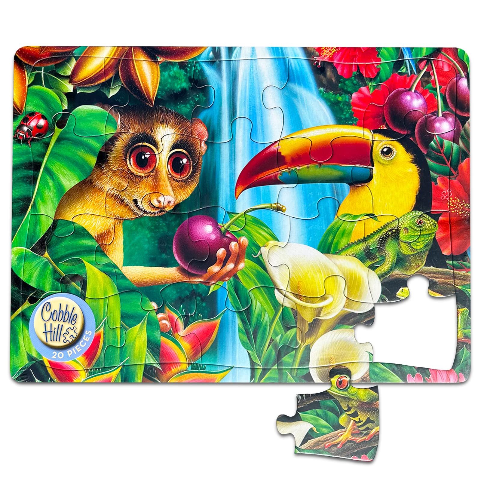 Giant Puzzle for Elderly YPF5 Adults with Early Onset Dementia and Alzheimers 20 Pc Rainforest
