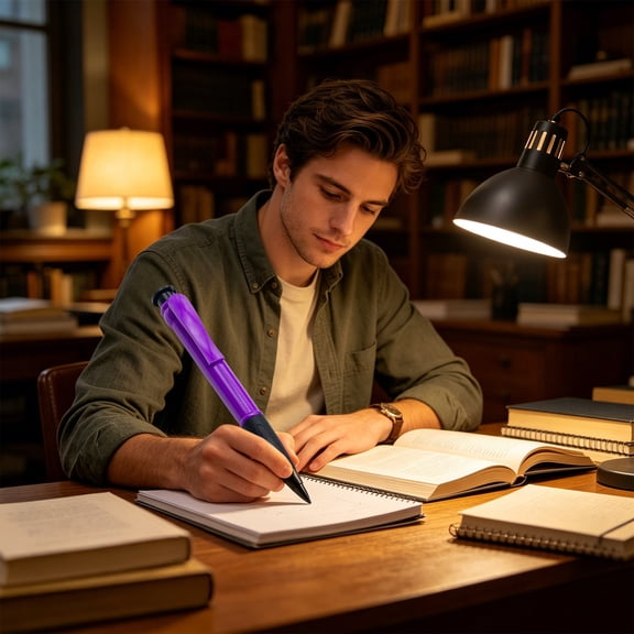Giant Retractable Ballpoint Pen, 10ML Large Capacity Smooth Writing Oil Based Pen, Ergonomic Comfort Grip Plastic Giant Pen, Stylish Durable Stationery For Daily Document Signing Office Use