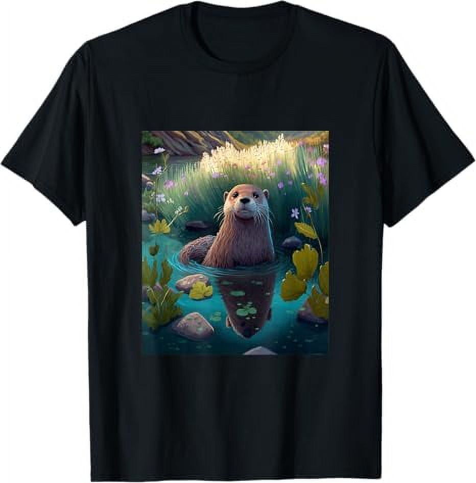 Giant River Otter Fans River Otter Habitat TShirt