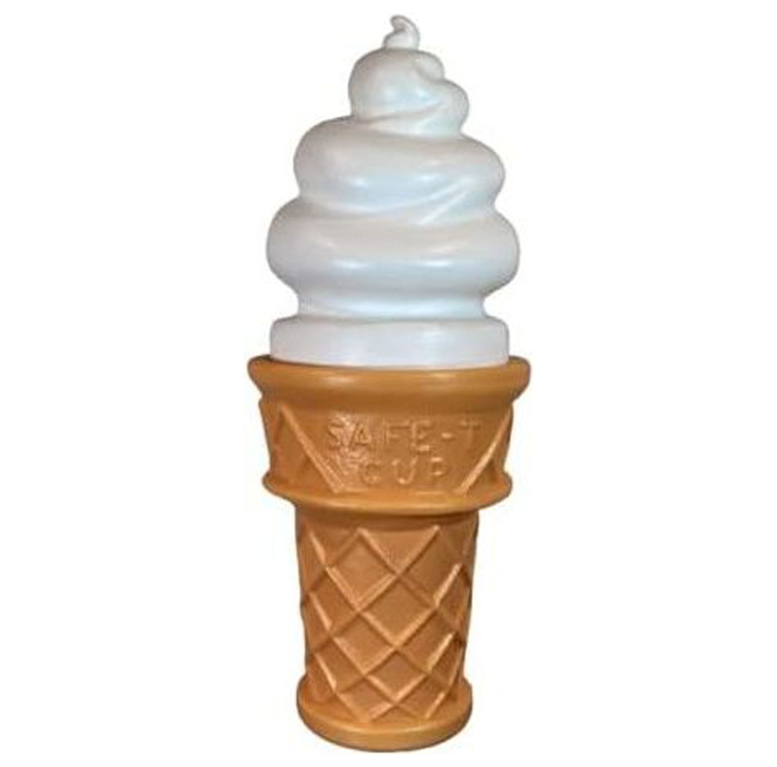 Giant Safe T Cup Swirl Ice Cream Cone Lamp