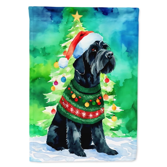 Giant Schnauzer Christmas Garden Flag 11.25 in x 15.5 in
