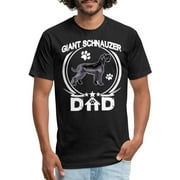 Giant Schnauzer Dad Tee Fathers Day Gift Dog Owner Fitted Cotton / Poly T-Shirt
