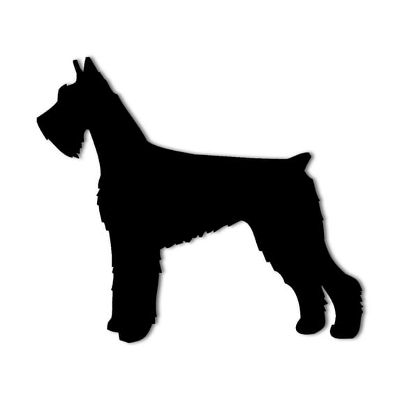 Giant Schnauzer Dog Metal Wall Sign | Dog Silhouette Wall Decor | Indoor Outdoor Decor for Pet Lovers | Solid Steel Home Decor Decorative Accent Metal Art Wall Sign | Metal Wall Art Made in USA