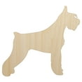 thumbnail image 1 of Giant Schnauzer Dog Solid Wood Shape Unfinished Piece Cutout Craft DIY Projects - 6.25 Inch Size - 1/4 Inch Thick, 1 of 7