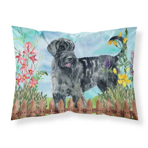 Giant Schnauzer Spring Fabric Standard Pillowcase