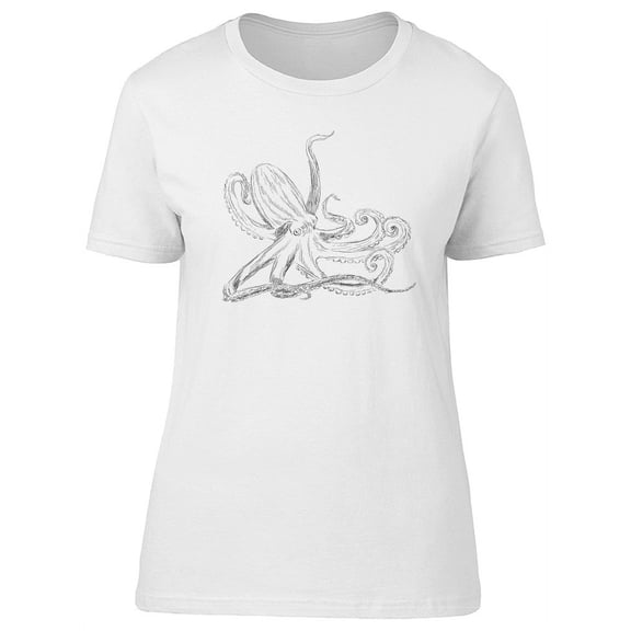 Giant Sea Octopus Ink T-Shirt Women -Image by Shutterstock, Female Medium