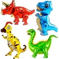 thumbnail image 1 of MOLAGU Giant Self Standing Dinosaur Foil Balloons for Dinosaur Birthday Party Supplies Decorations, 4Pack, 1 of 7