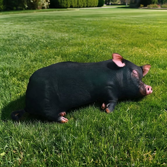 Giant Simulated 3D Black Pig Plush Pillow ,Lifelike Soft Pig Stuffed Animal Cute Cushion Room Decor Gift