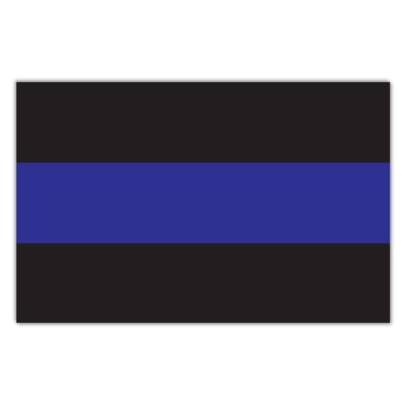 Giant Size Magnet - Thin Blue Line Flag Magnet - Support Police Officers, Cops, Law Enforcement - 12" x 7.75"