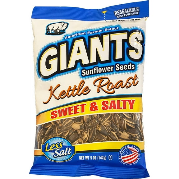 Giant Snack Inc Kettle Roast Sweet & Salty Seeds, 5 oz - Case of 12