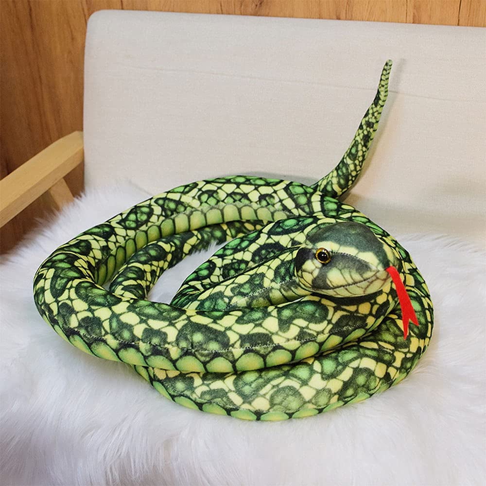 Giant Snake Plush Toy Stuffed Animal Python Snake Pillow Doll Toys Fake ...