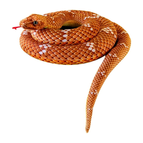 Giant Snake Stuffed Animals,Realistic Snake Plush Toy Long Stuffed Snake, Lifelike Snake Toy for Kids as Party Prank Props, Child, Birthday, Halloween, Christmas, Home Decor