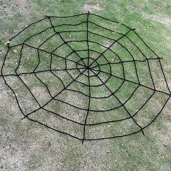 Giant Spider Web Halloween Decorations -Spider Web-with Super Stretch Cobweb Set and 1 Small Spider -Stretchy Halloween Beef Netting Spider Web, Spooky for Outdoor Graveyard Yard Halloween Decor