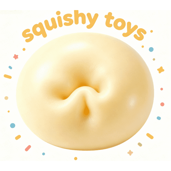 Giant Squeeze Stress Balls for Adults - Jumbo Squishy Dough Ball, Squishy Sensory Toys for Kids Party Favors, Goodie Bag Stuffers, Squeeze Stress Toys for Anxiety Relief (Yellow)