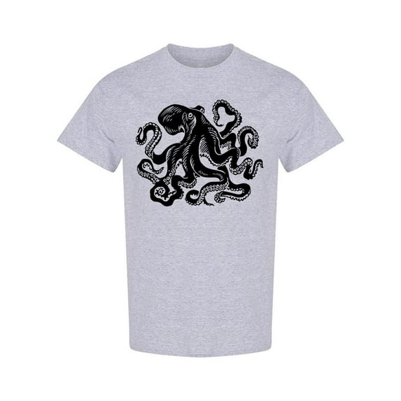 Giant Squid Graphic T-Shirt Men -Image by Shutterstock, Male x-Large