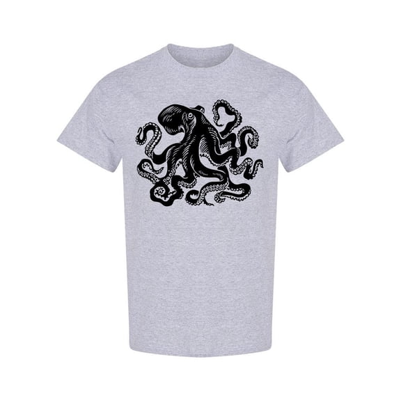 Giant Squid Graphic T-Shirt Men -Image by Shutterstock, Male x-Large