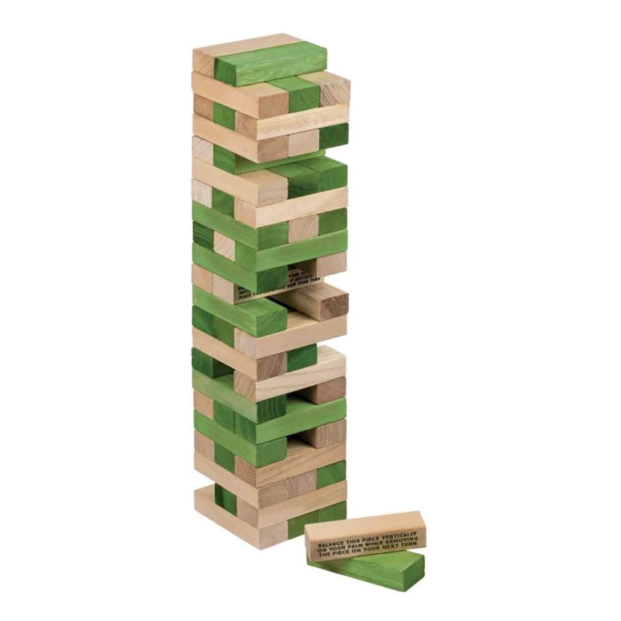 Giant Stacking Tower StandOff Wooden Black Game