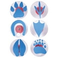 Giant Stampers Paw Prints Set of Six Foam Stamps that are Easy to