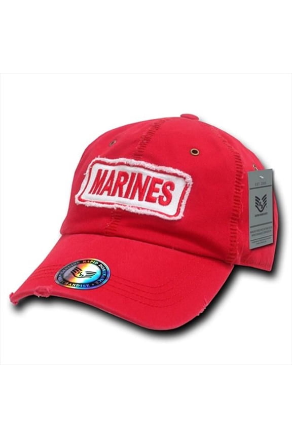 Giant Stitch Caps, Marines, Red