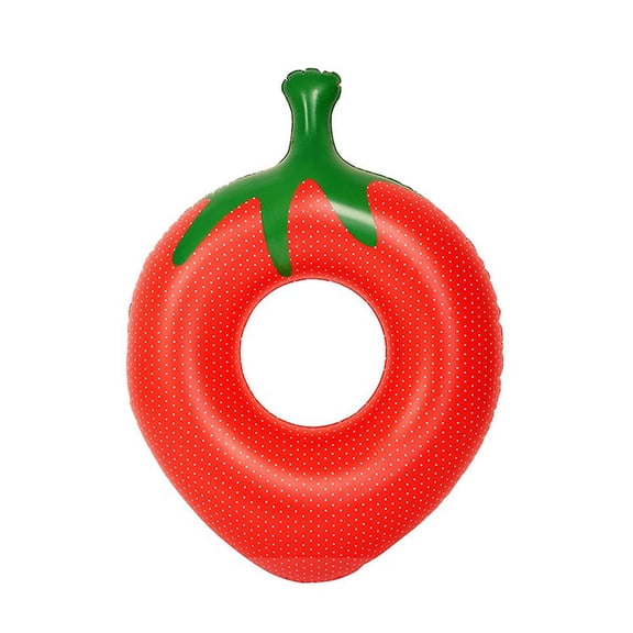 Giant Strawberry Inflatable Swim Ring - Summer Pool Float for Adult 140100cm