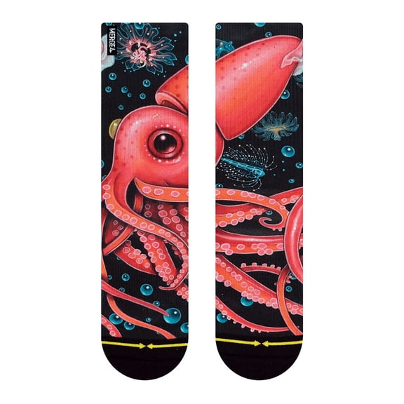 Giant Strawberry Squid Crew Socks With Art From Umijoo