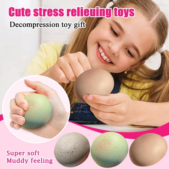 Giant Stress Ball, Stress Ball Pack Single, 3 in Diameter, Light Green, Red Specks, Sand Stress Ball, Hand Exercise, desk Fidgeting, 1 Pc