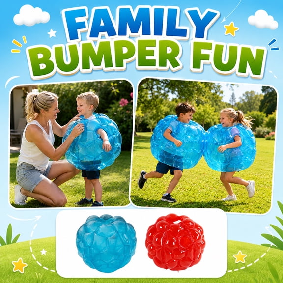Giant Sumo Balls, 2026 New 23.62" Bumper Balls with Air Pump, Inflatable Bumper Balls for Kids, Durable Body Bubble Suit Sumo Balls for Bouncing and Tumbling, Ideal for Fun Outdoor Games