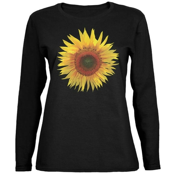 Giant Sunflower Ladies' Relaxed Jersey Long-Sleeve Tee