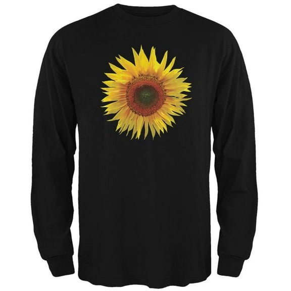 Giant Sunflower Mens Long Sleeve T Shirt
