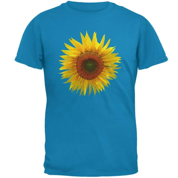 Giant Sunflower Mens T Shirt Sapphire MD