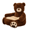 thumbnail image 1 of Giant Teddy Bear Filled Animal Sofa -19 ''x19' 'x17' 'Plush Bear Small Sofa Cushion - Children's Toy Sofa, Suitable for Multi Purpose Home Use, 1 of 5