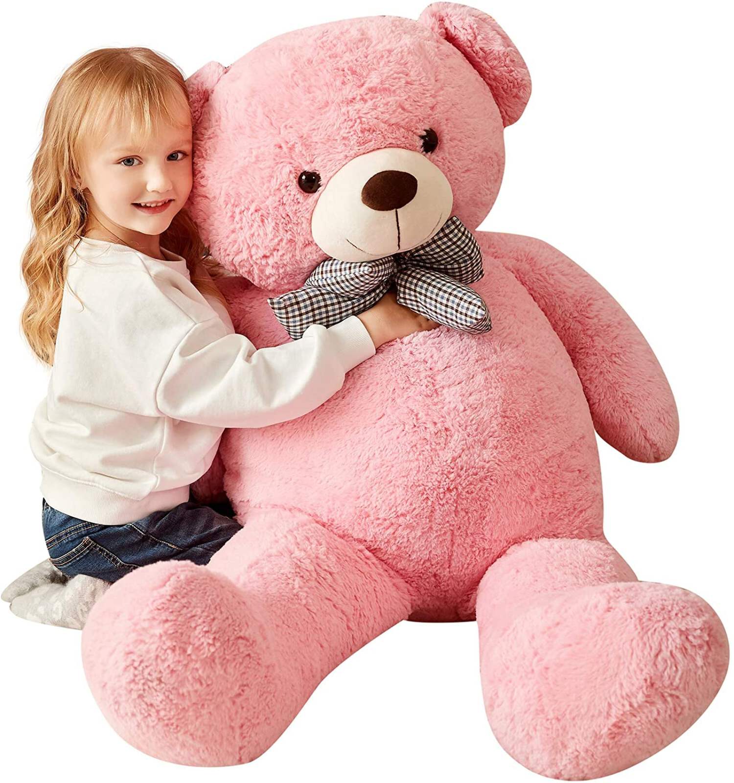 Giant Teddy Bear Plush Toy Stuffed Animals Pink 47 Inches Walmart giant-teddy-bear-plush-toy-stuffed-animals-pink-47-inches-walmart