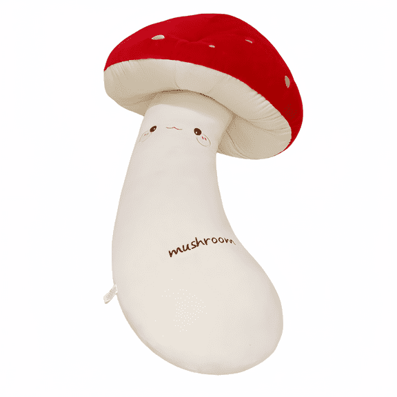 Giant Throw Pillow - Soft Mushroom Plush Pillow - Mushroom Shaped Stuffed Cushion - Comfortable Pregnant Mother Body Pillow -43.3 ''
