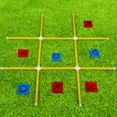 Giant Tic Tac Toe & Bean Bag Toss Game for Children & Adults, Indoor