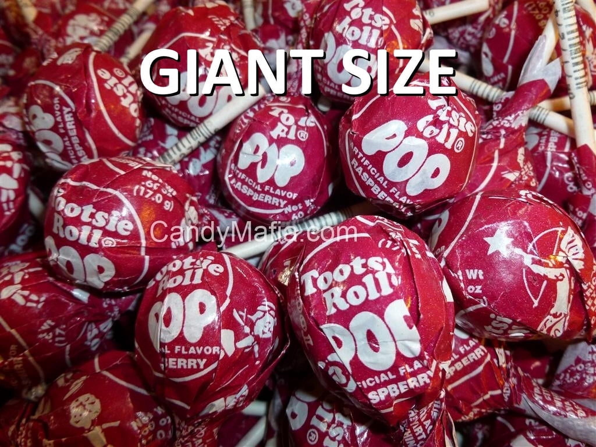 Giant Tootsie Pops Red Raspberry Flavor 42 Suckers - Walmart.com