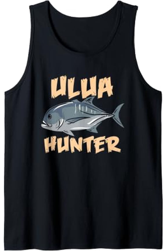 Giant Trevally Fish Ulua Hunter Fishing Tank Top Size S-3XL