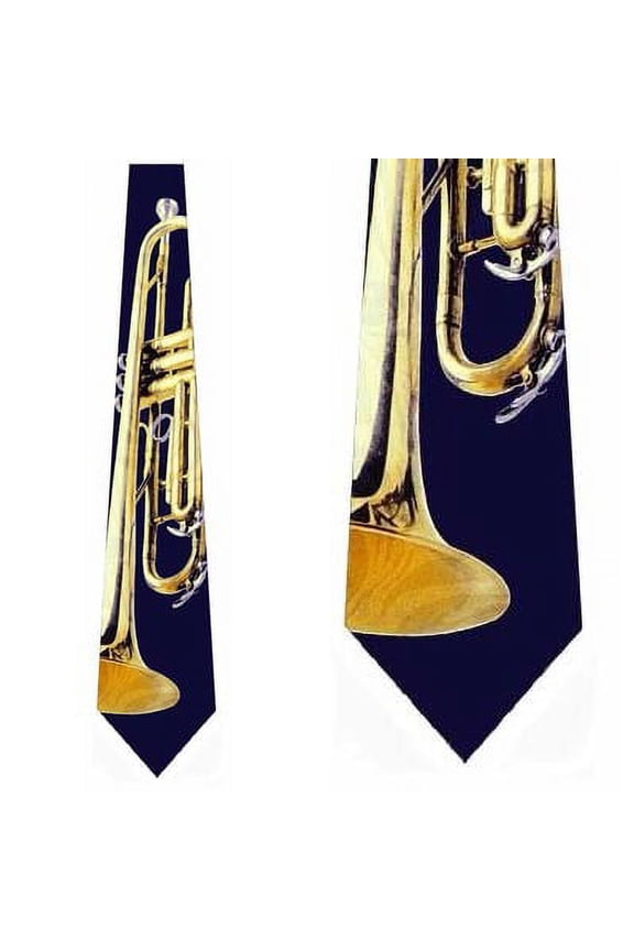 Giant Trumpet (Navy) Necktie Mens Tie