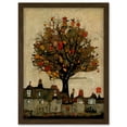 thumbnail image 1 of Giant Untidy Quirky Street Tree Artwork Framed Wall Art Print A4, 1 of 4