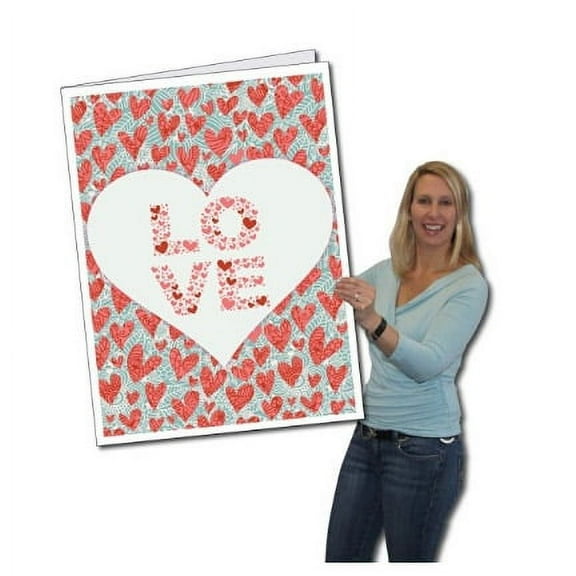 Giant Valentine's Day Card Love You Always 2' x 3' Card with Envelope