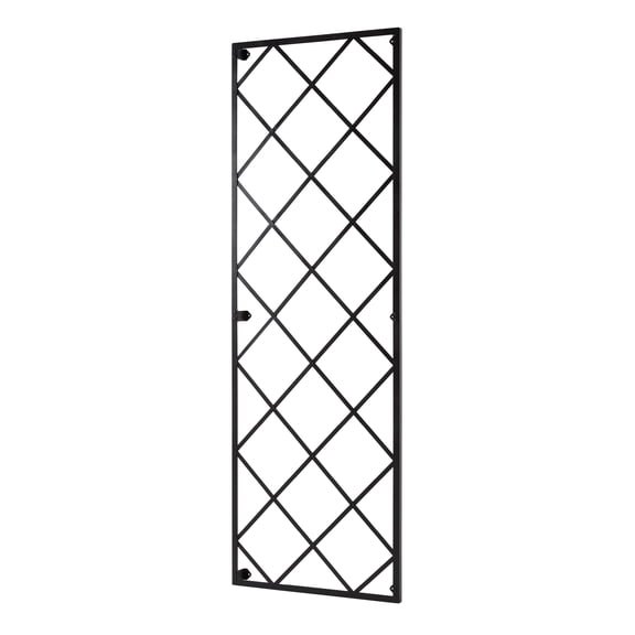 Giant Wall Trellis, 8 Foot Tall (96 high by 32 Wide) Rectangular Shaped Metal Frame with Lattice Design